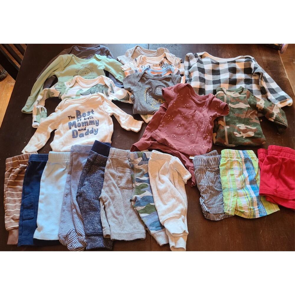 23 pc lot boy's newborn clothing fall/winter/spring